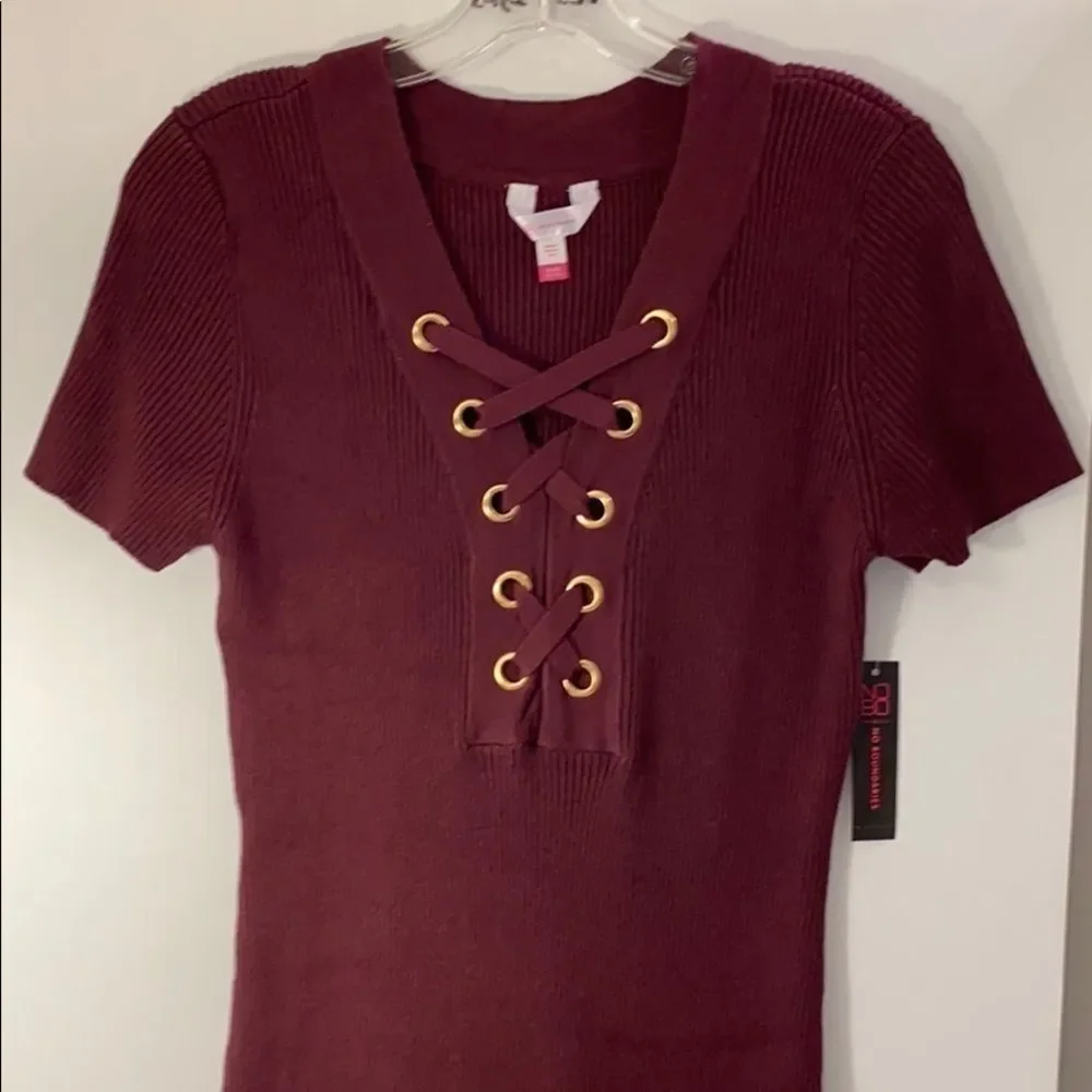 🆕No Boundaries Juniors' Lace up Bodycon Dress - Picture 4 of 10